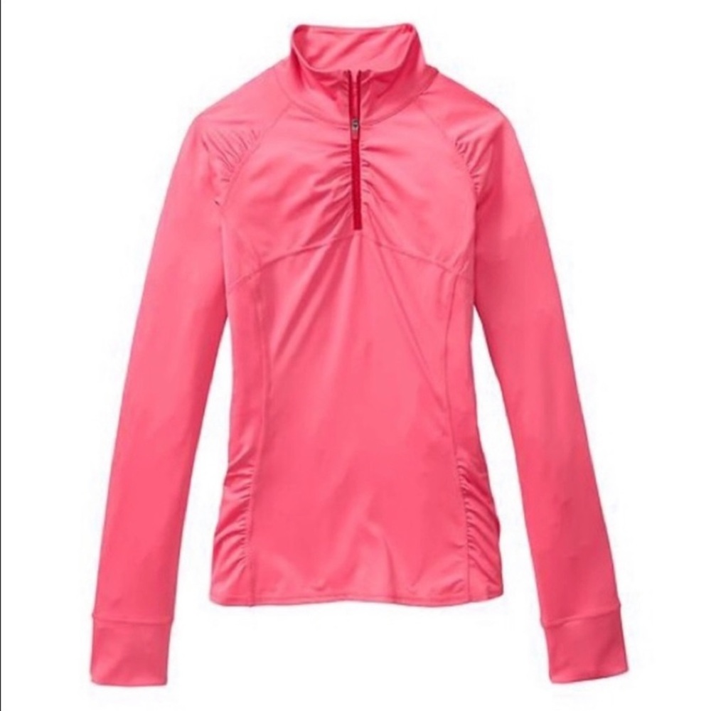 ATHLETA Intrepid Sun Shield Zip Pullover Pink